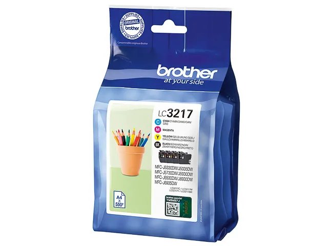 [170005440193] BROTHER LC3217VALDR BROTHER MFC ink (4) 4-color